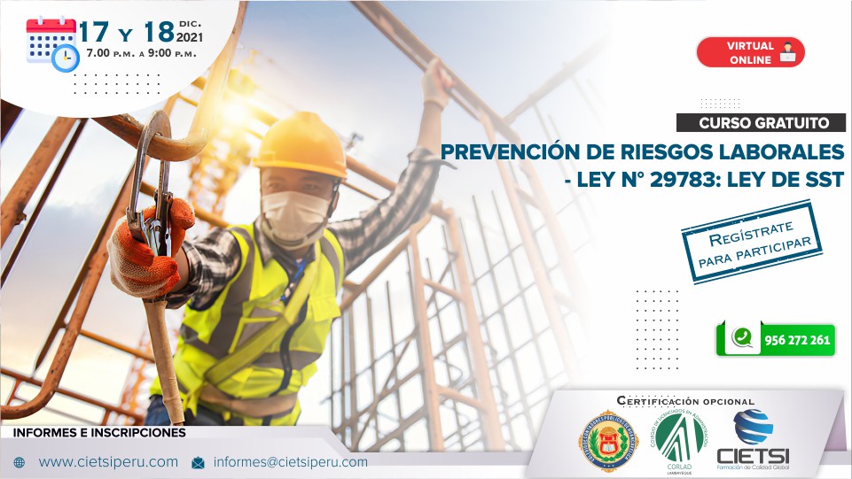 CURSO PREVENCIÓN DE RIESGOS LABORALES Cietsi